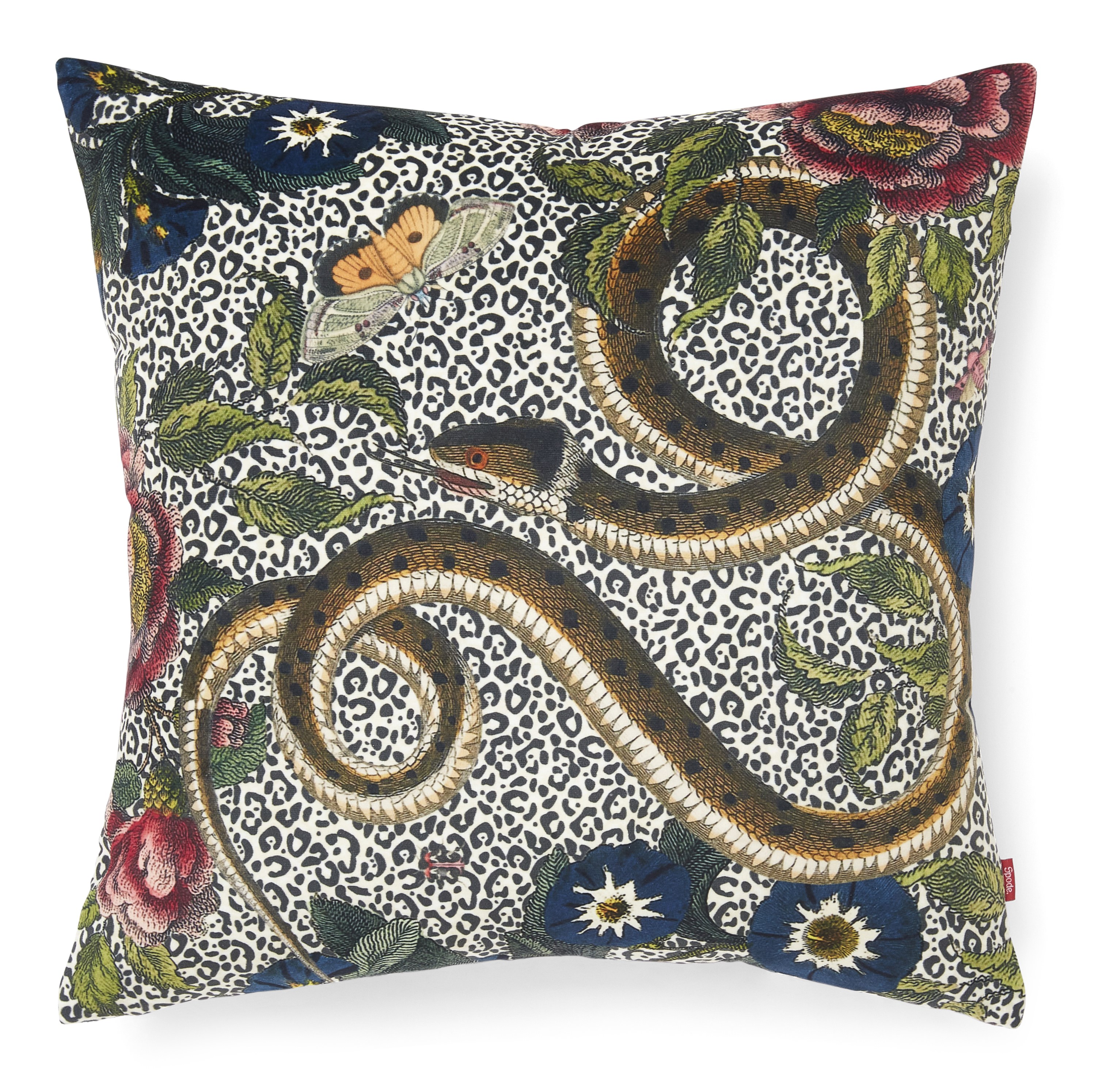Creatures of Curiosity  Animal Print Velvet Pillow image number null